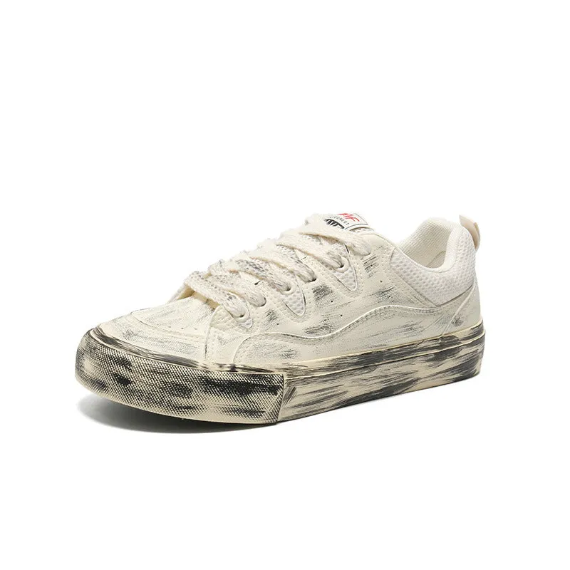 Men Fashion Breathable Flat Casual Skate Shoes