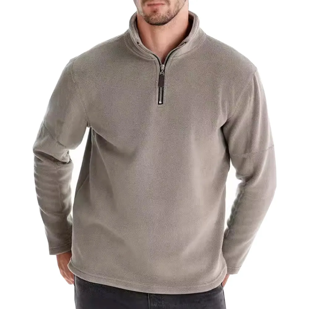 Mens 1/4 Zip Fleece Jumper - Navy