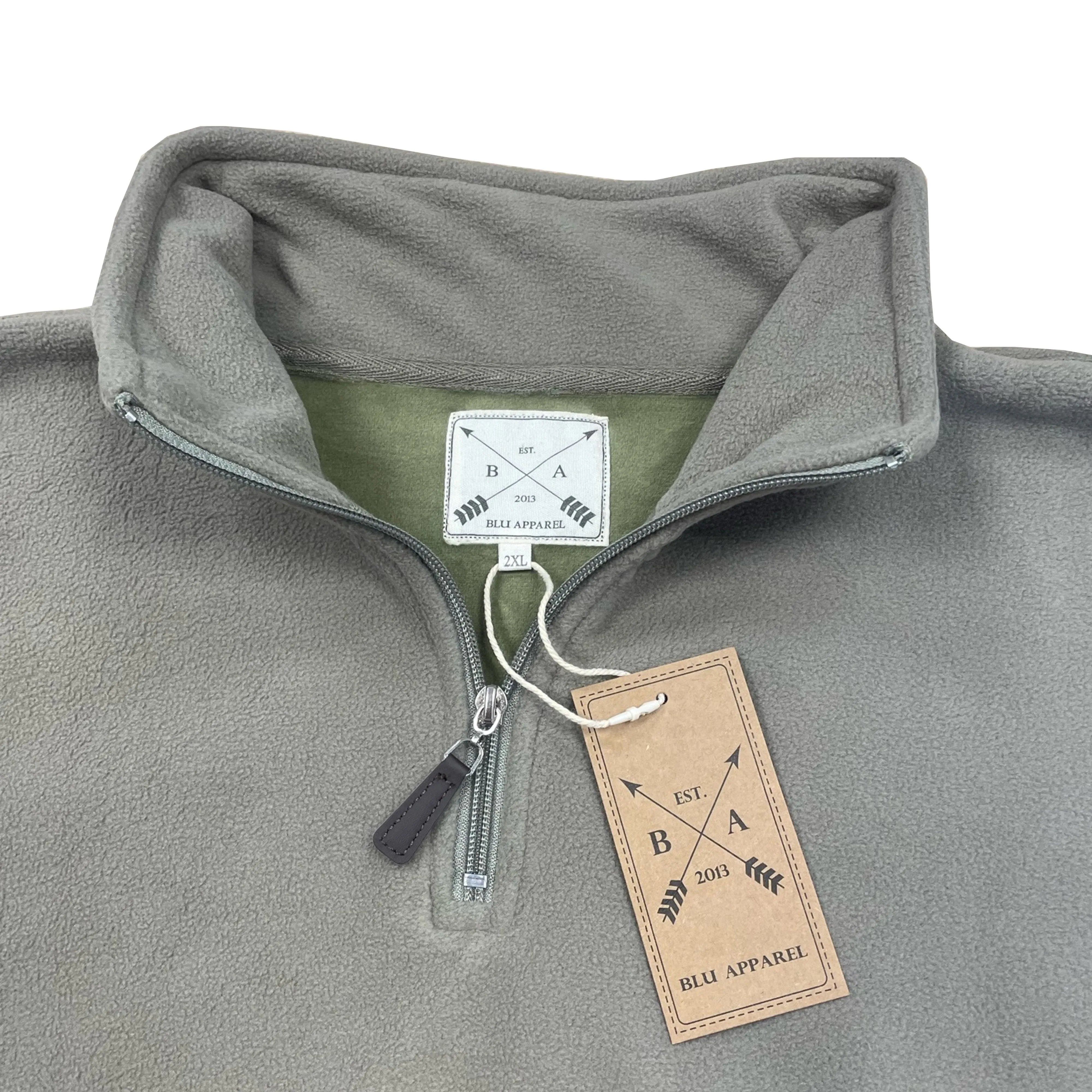 Mens 1/4 Zip Fleece Jumper - Navy