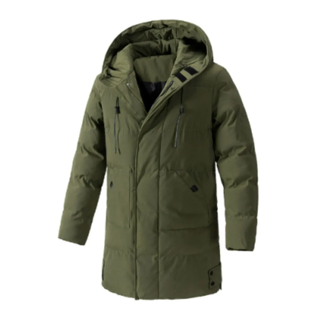 Men's Cozy Insulated Hooded Winter Coat | Multi Pockets