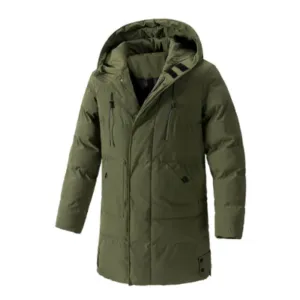 Men's Cozy Insulated Hooded Winter Coat | Multi Pockets