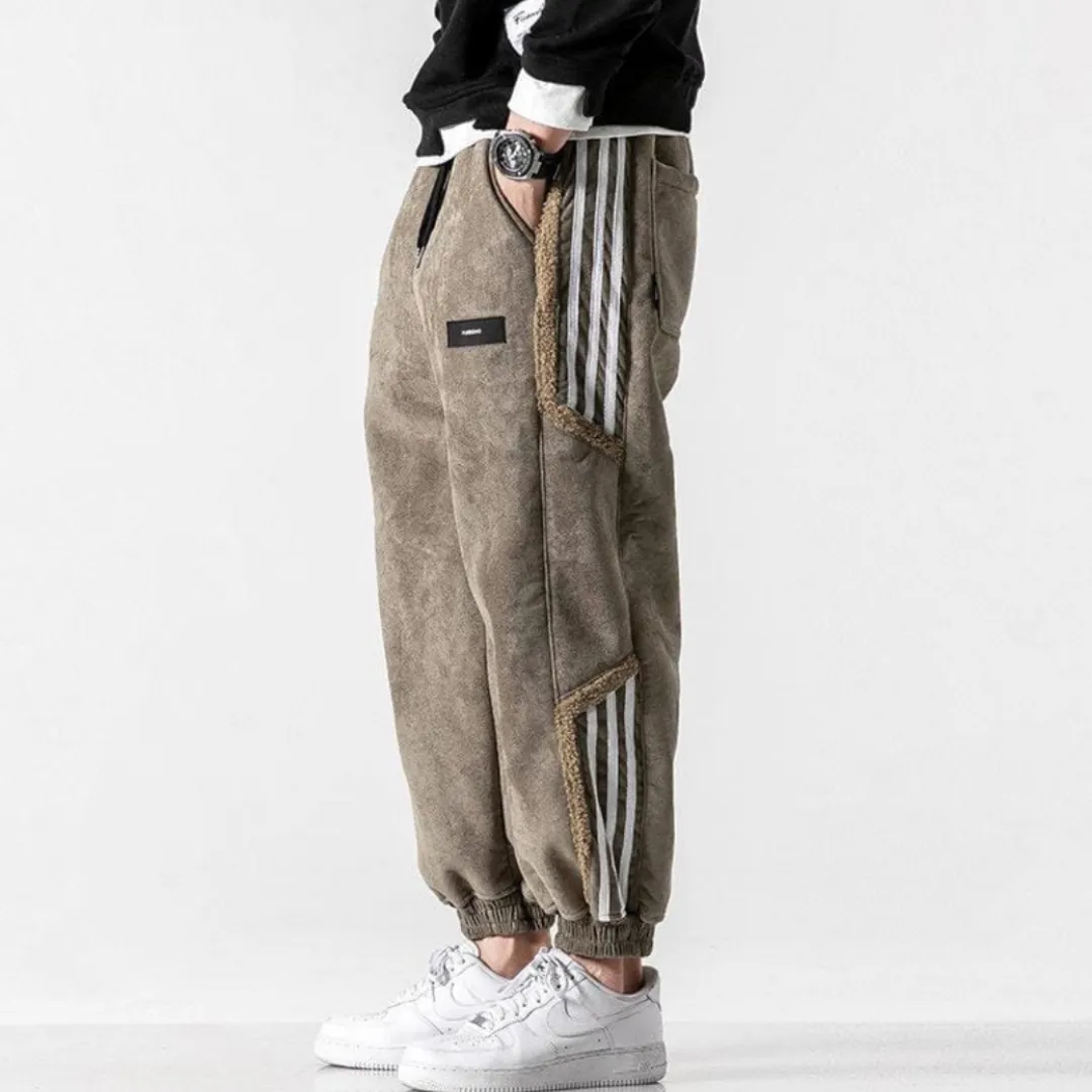Men's Cozy Winter Walking Baggy Pants | Warm