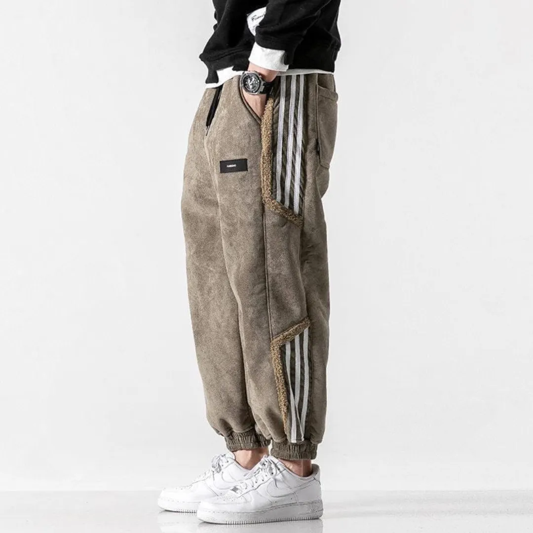 Men's Cozy Winter Walking Baggy Pants | Warm