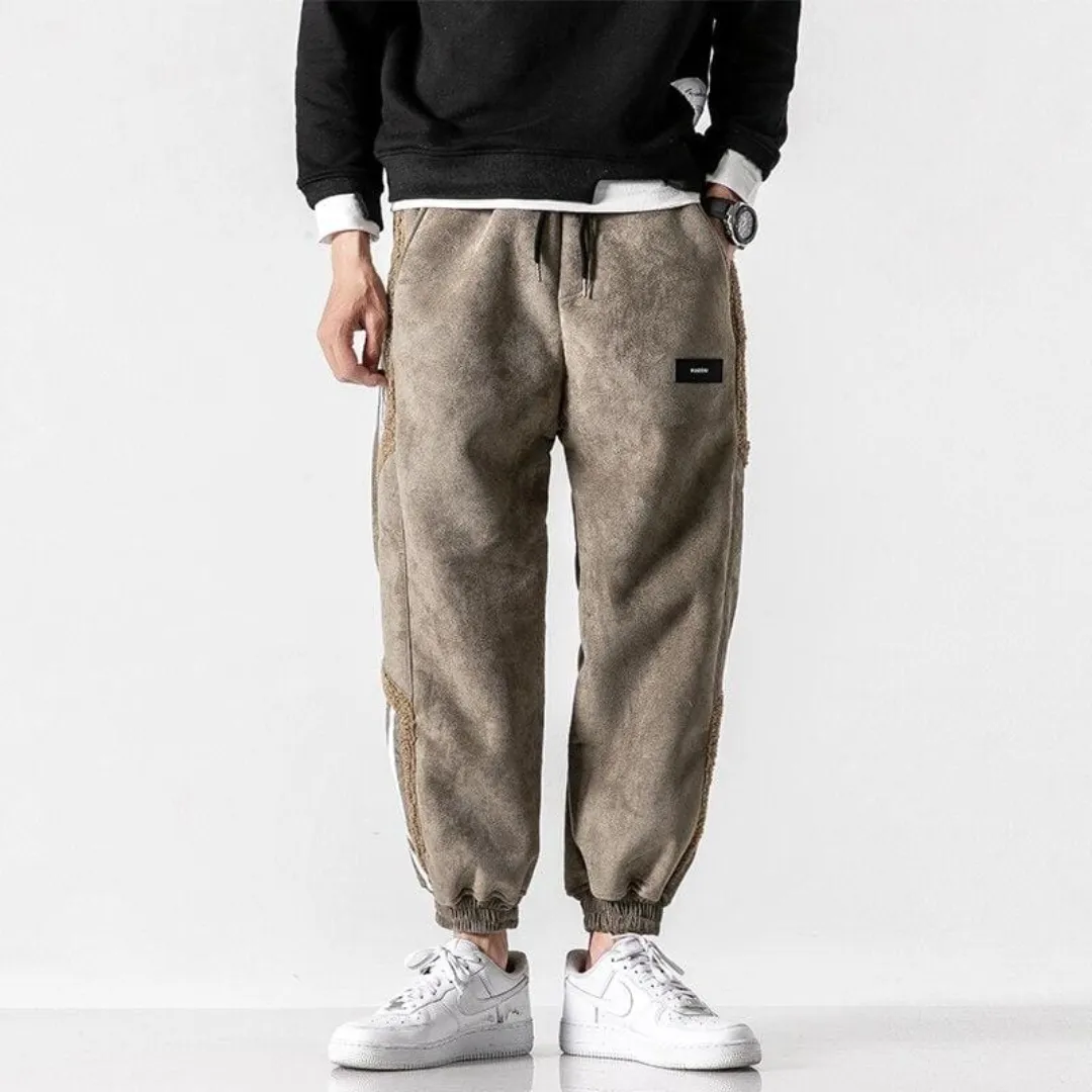 Men's Cozy Winter Walking Baggy Pants | Warm