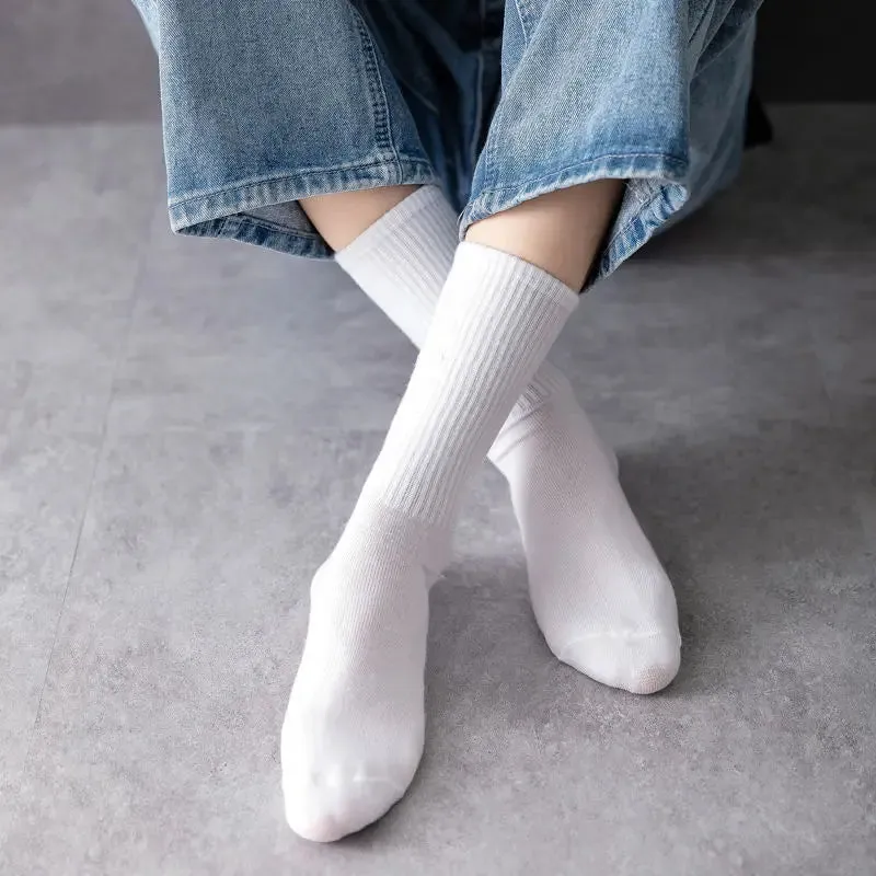 Men's Crew Socks 5-Pack - Black & White