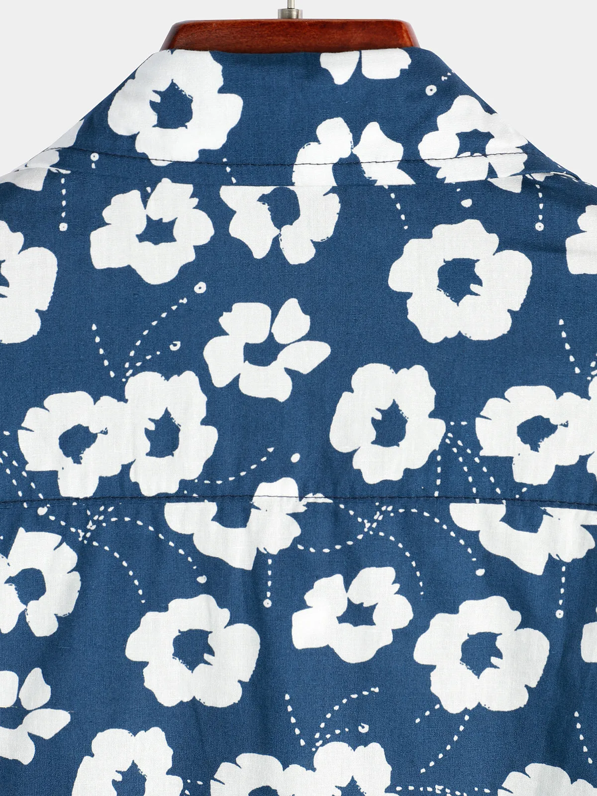 Men's Floral Print Breathable Casual Cotton Shirt