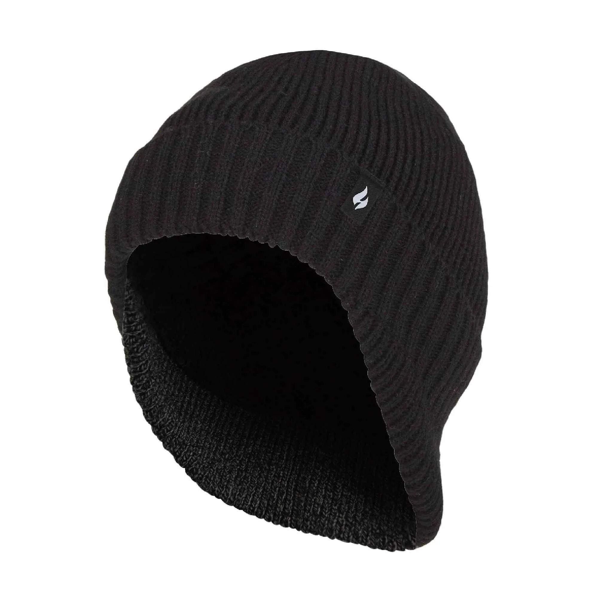 Mens Knitted Thermal Winter Warm Expedition Hat with Drop Neck