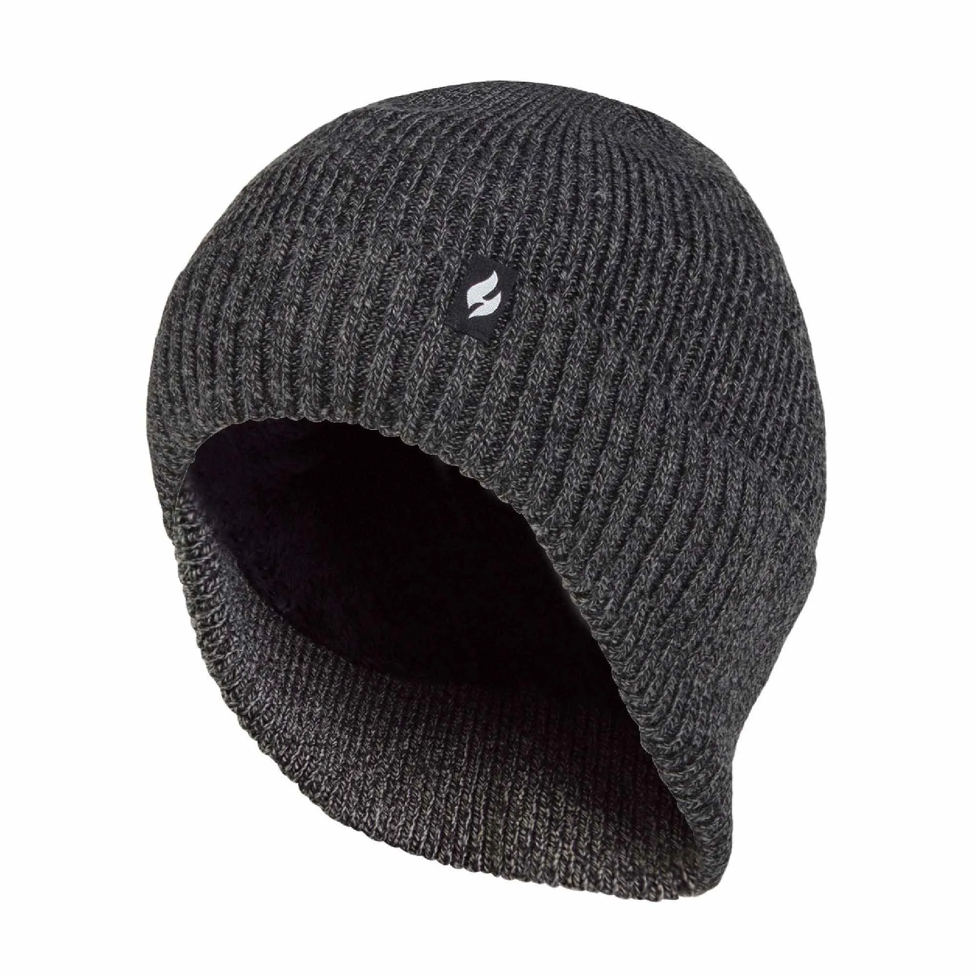Mens Knitted Thermal Winter Warm Expedition Hat with Drop Neck