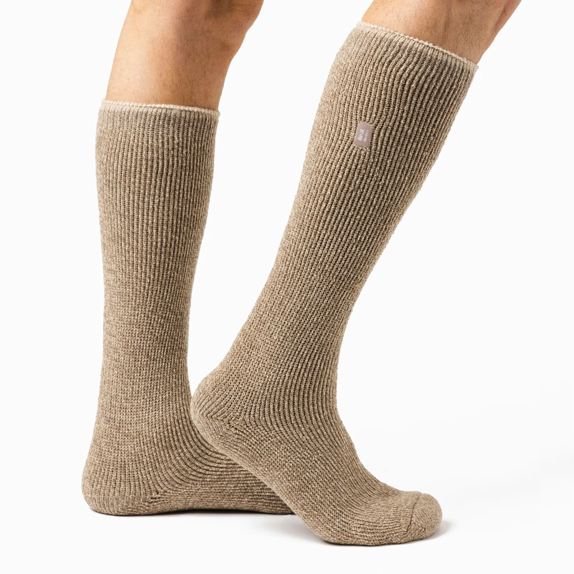 Mens Outdoor Knee High Thermal Merino Wool Socks for Winter