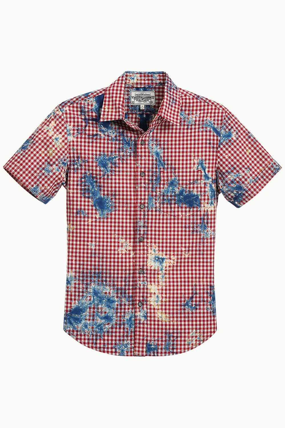 Men's Red Gingham Dyed Shirt