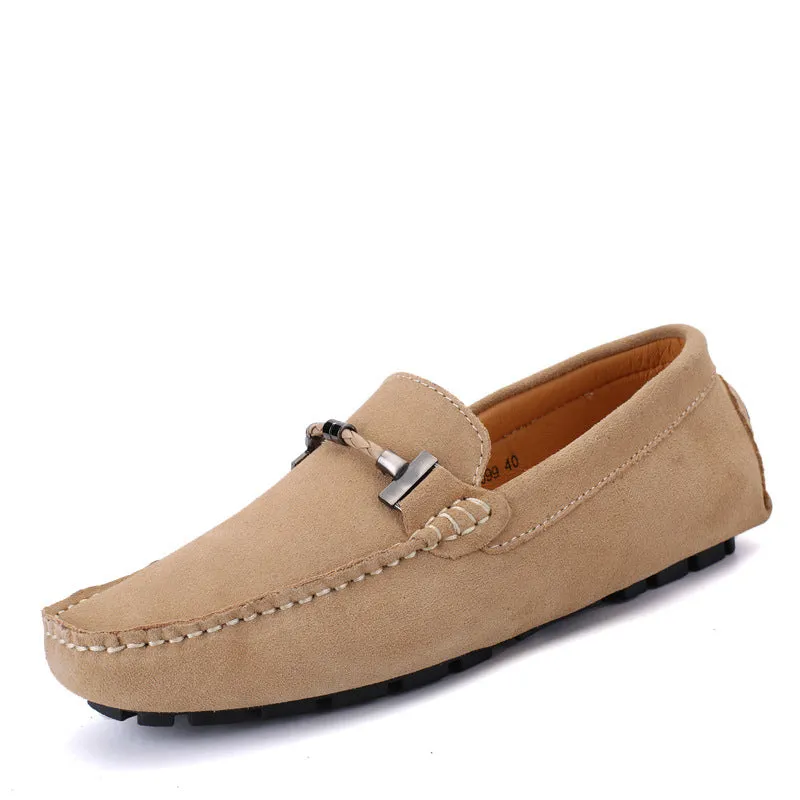 Men's Spring Genuine Handmade Stitching Soft Bottom Men's Shoes