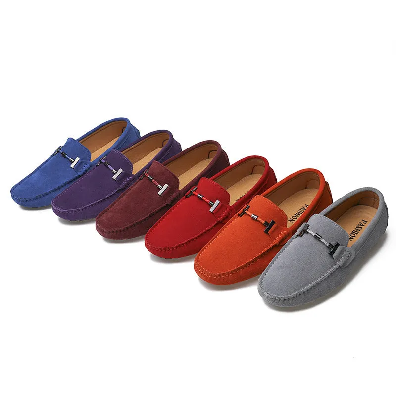 Men's Spring Genuine Handmade Stitching Soft Bottom Men's Shoes