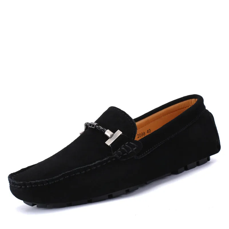 Men's Spring Genuine Handmade Stitching Soft Bottom Men's Shoes