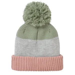 Mens Waterproof Thermal Roll Cuff Striped Beanie Hat