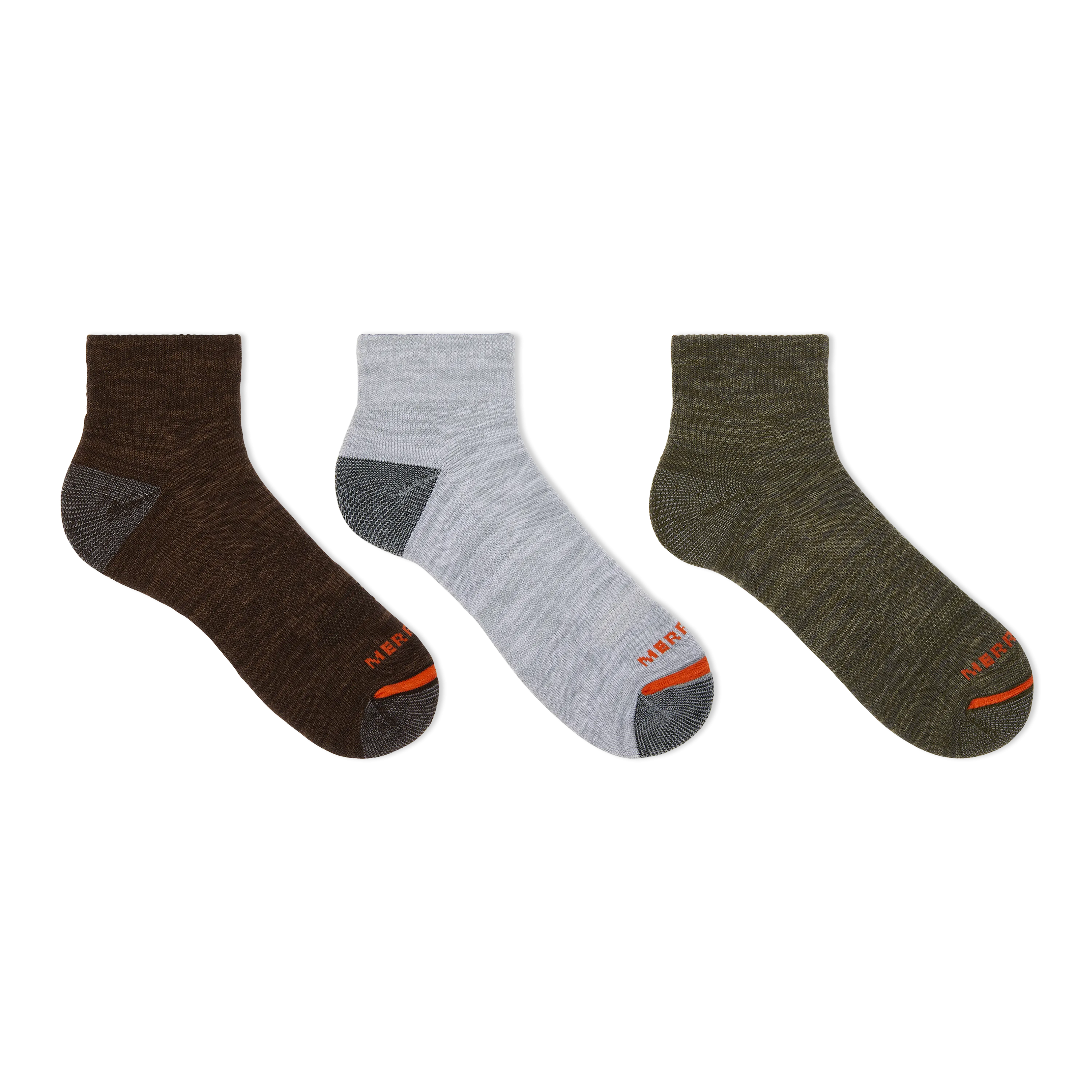 Merrell Cushioned Hiker Ankle Socks 3 Pair