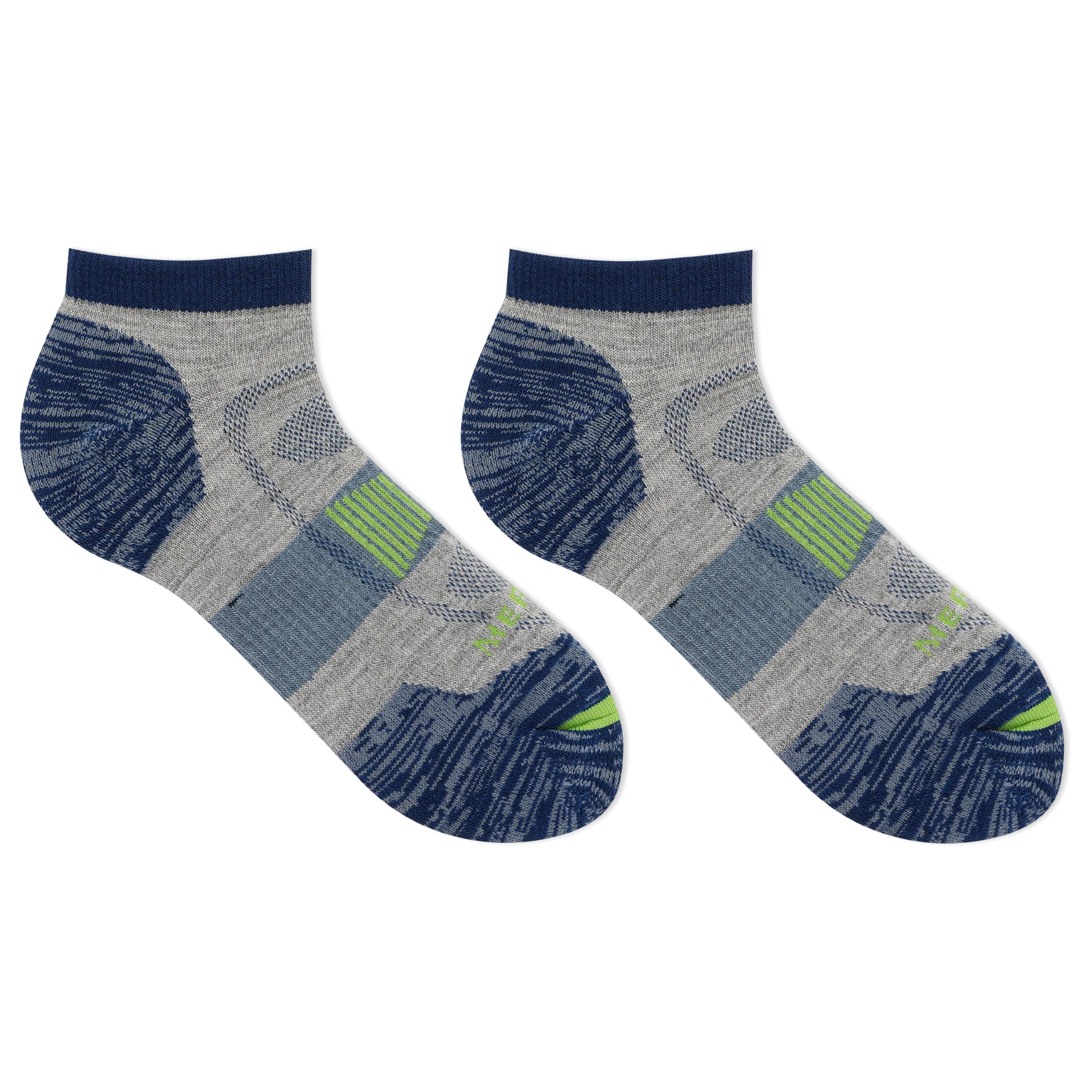 Merrell Merino Wool Zone Cushion Comfort Hiking Low Cut Sock with Blister Protection and Fast Dry Moisture Wicking