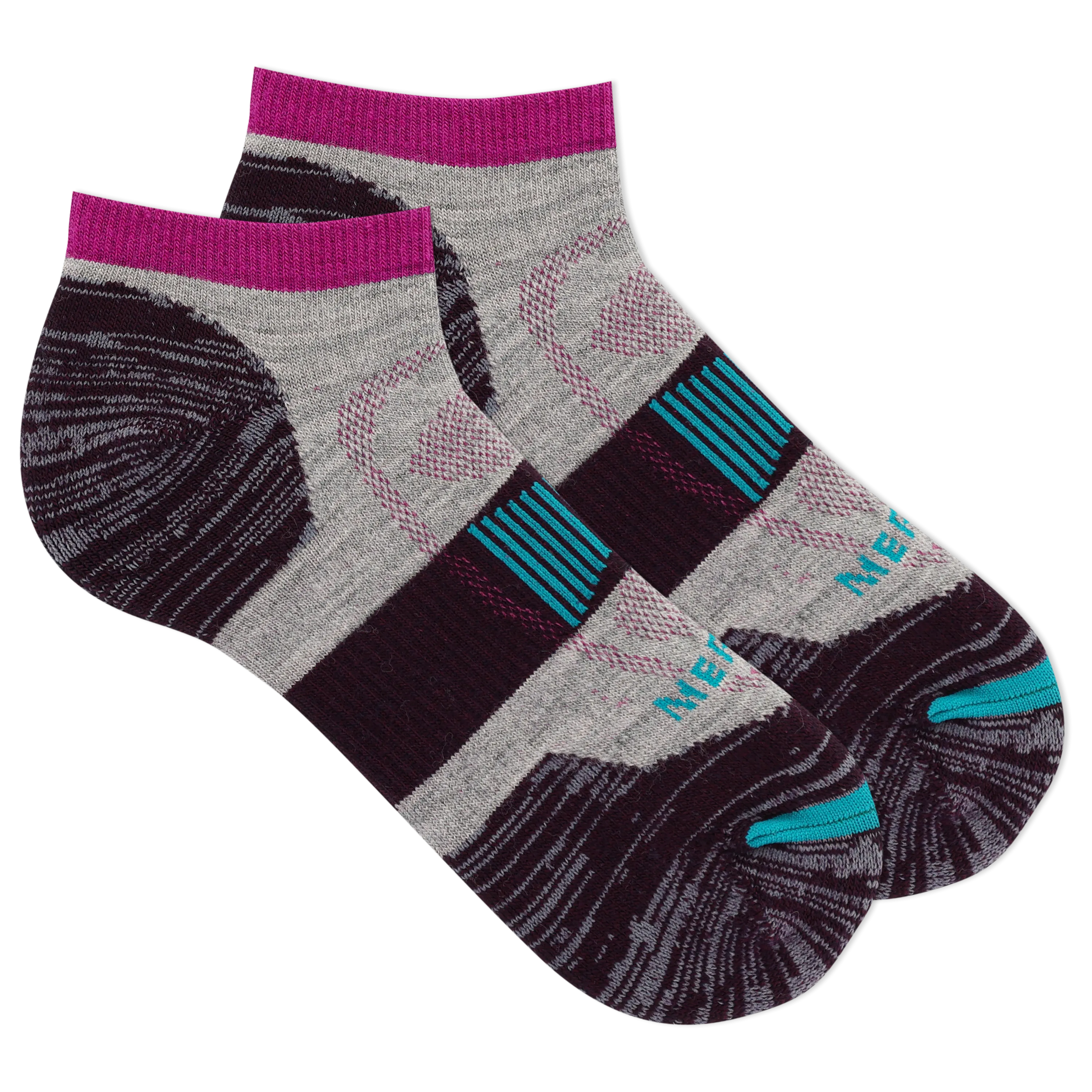 Merrell Merino Wool Zone Cushion Comfort Hiking Low Cut Sock with Blister Protection and Fast Dry Moisture Wicking