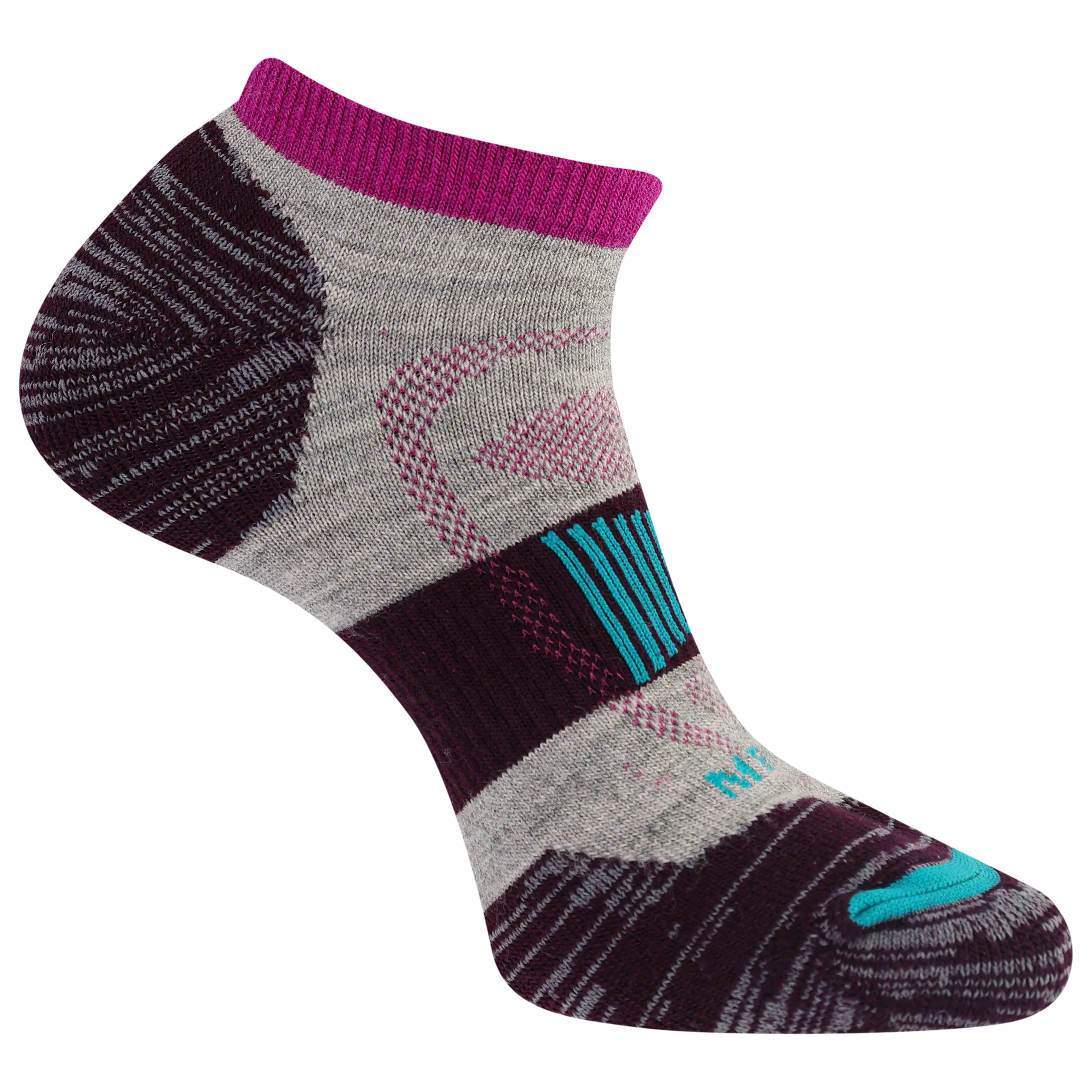 Merrell Merino Wool Zone Cushion Comfort Hiking Low Cut Sock with Blister Protection and Fast Dry Moisture Wicking