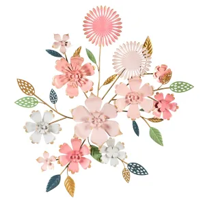 Metal Flower Wall Décor,6m575