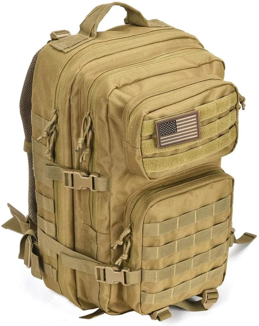 Military Molle Tactical Backpack, 3-Day Assault Pack with hydration compatibility
