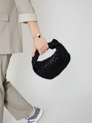 Mini Bag – Woven Faux Leather – Chic Everyday Handheld Style