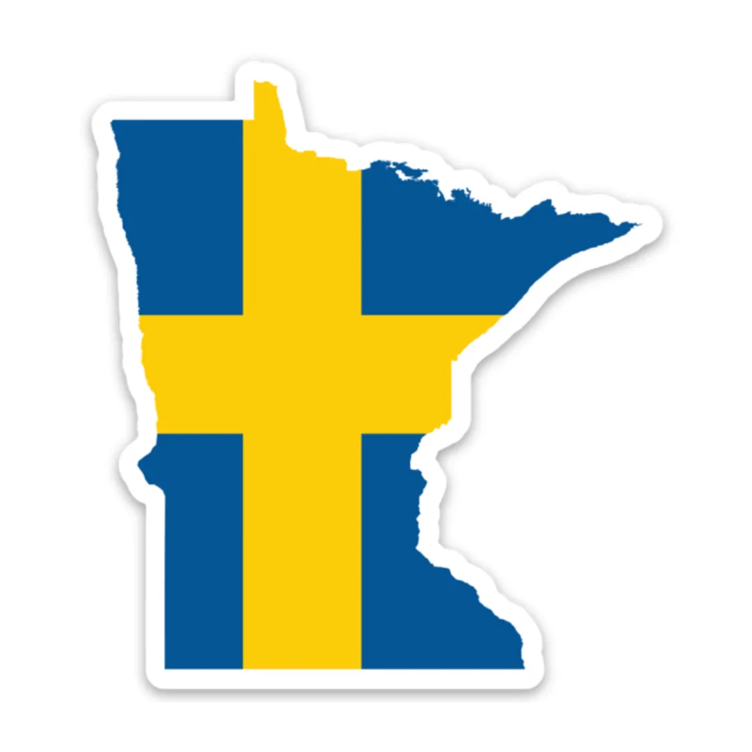 Minnesota Swedish Flag Sticker