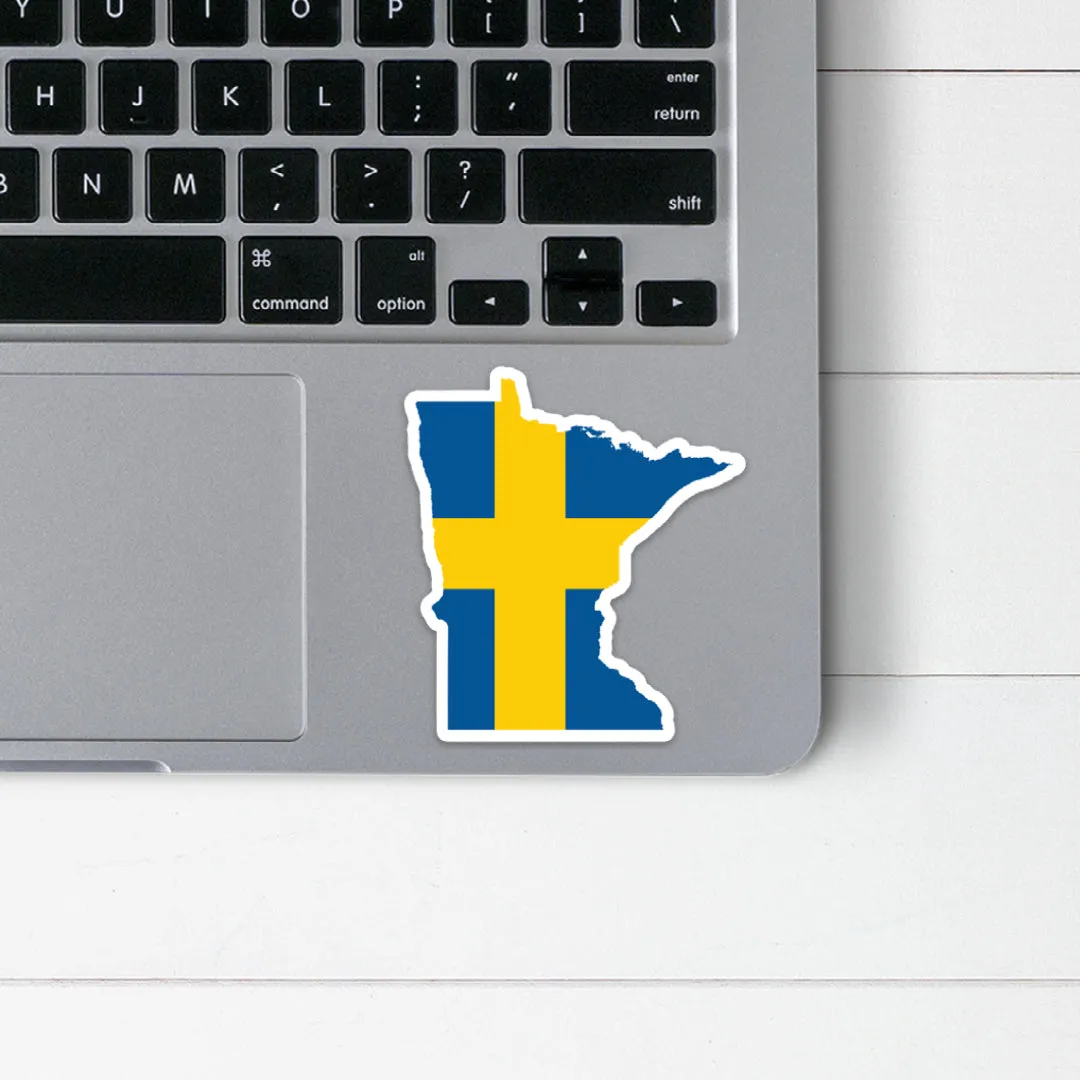 Minnesota Swedish Flag Sticker
