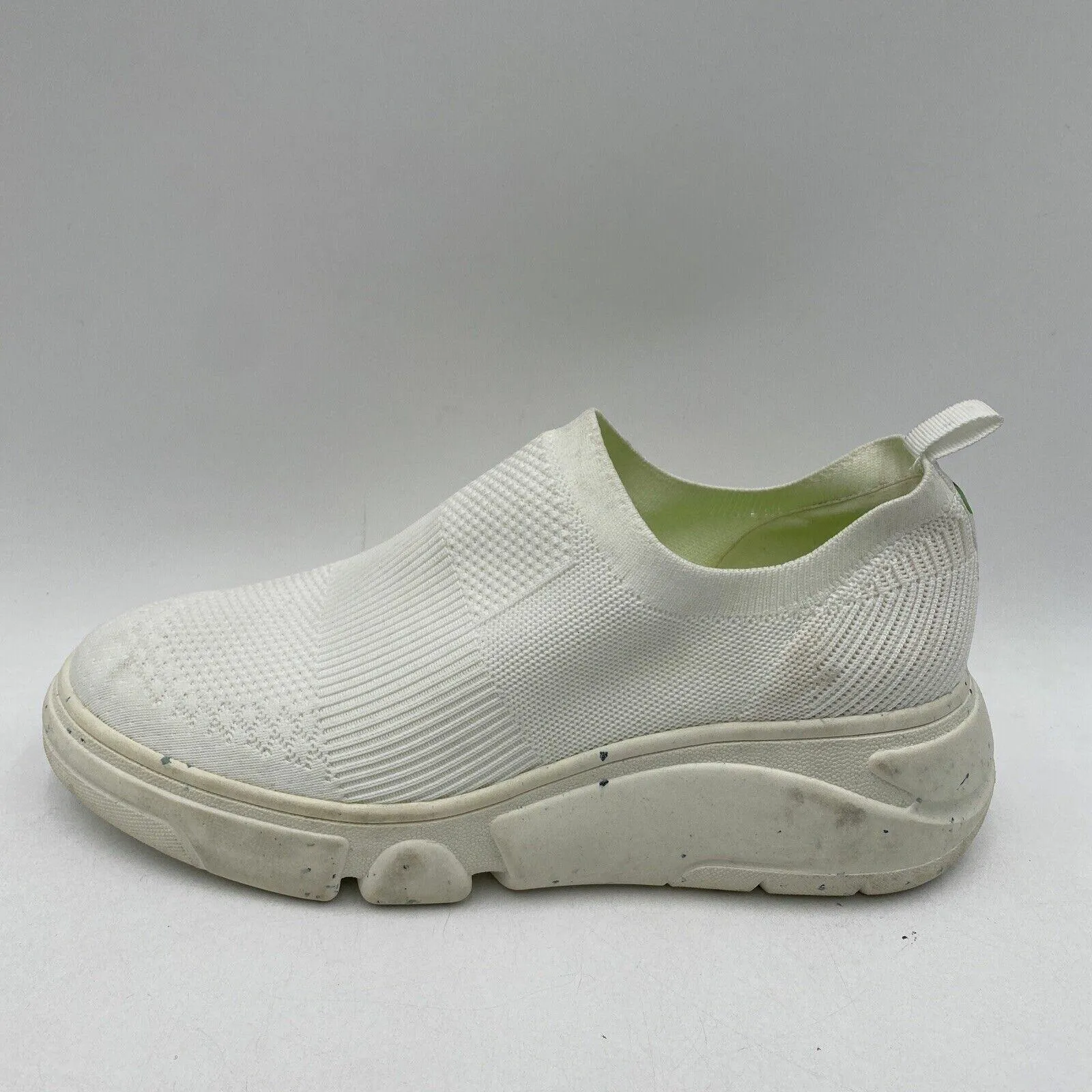 Mix No. 6 IDINE White Stretch Knit Round Toe Tread Sole Sneakers, Women’s 11M - Very Good