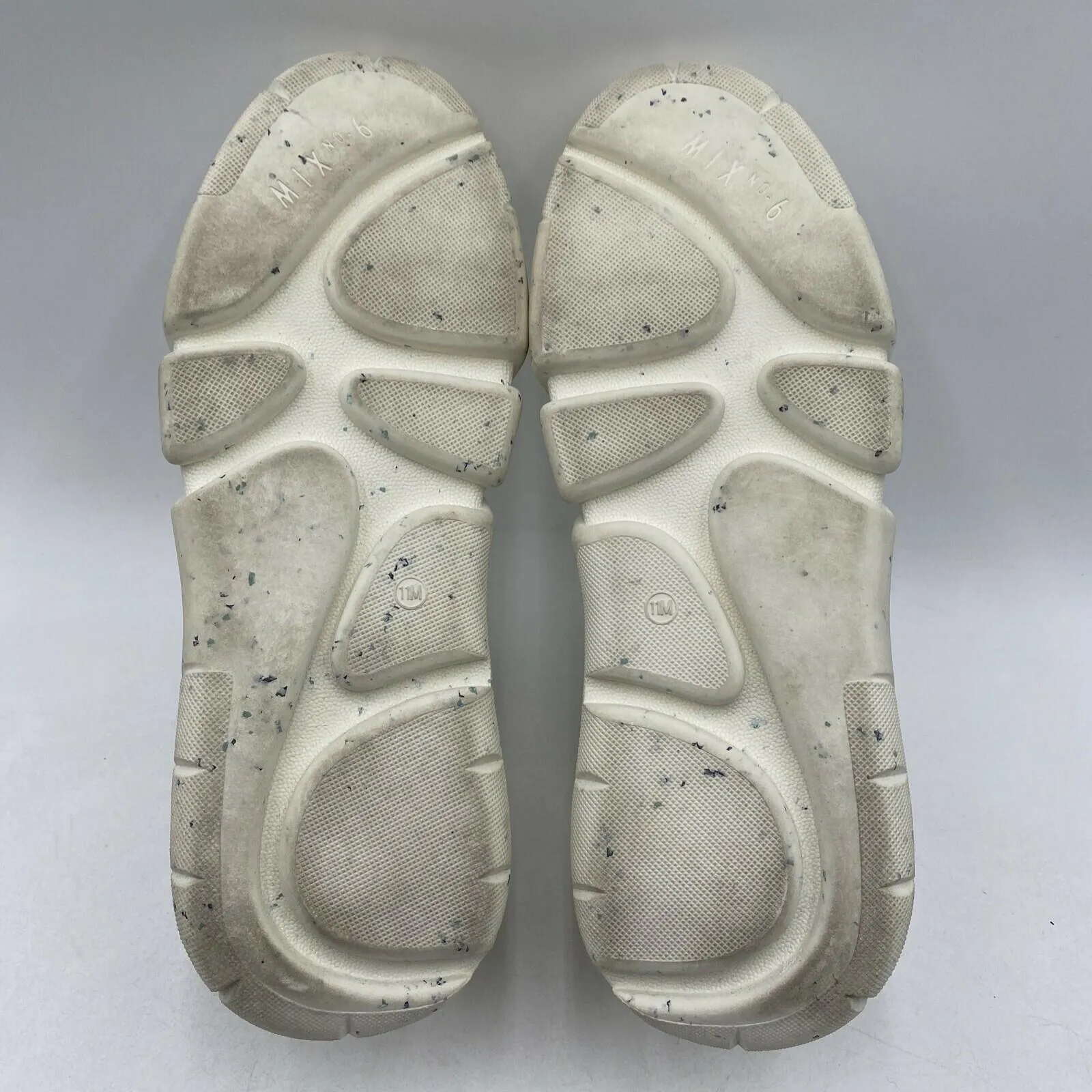Mix No. 6 IDINE White Stretch Knit Round Toe Tread Sole Sneakers, Women’s 11M - Very Good