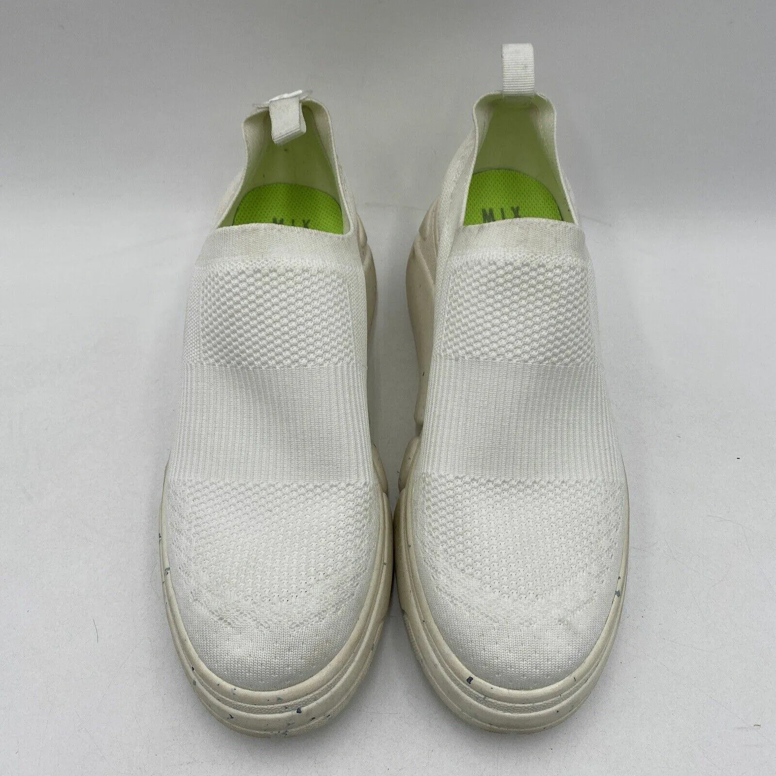 Mix No. 6 IDINE White Stretch Knit Round Toe Tread Sole Sneakers, Women’s 11M - Very Good