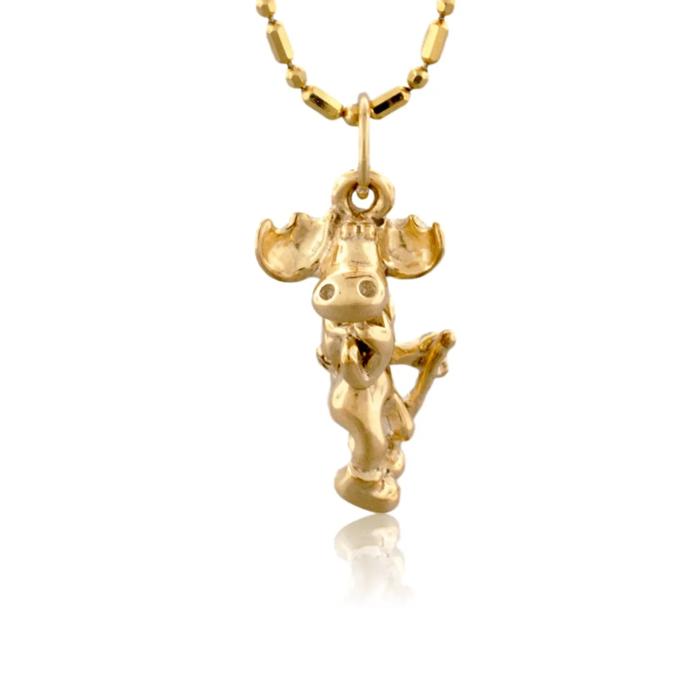 Moose Hiking Charm