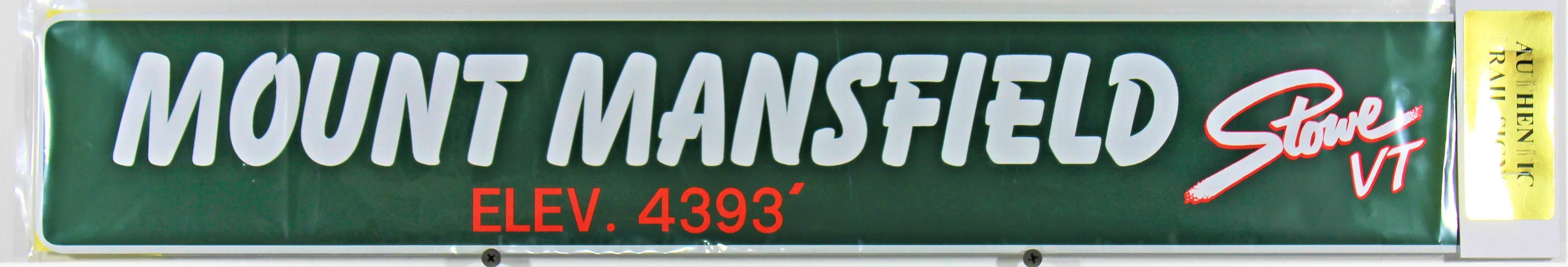 Mt. Mansfield Winter Trail Sign