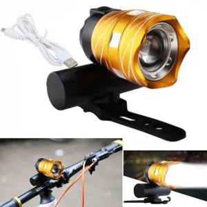 MUQGEW USB Rechargeable XML T6 LED Bicycle Bike