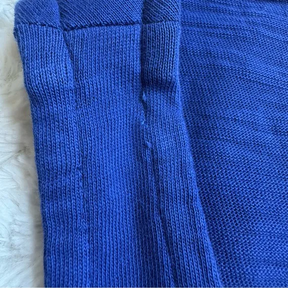 Nation LTD Los Angeles Sevan Tank Midi Dress Size S Cobalt Blue Cotton Side Slit