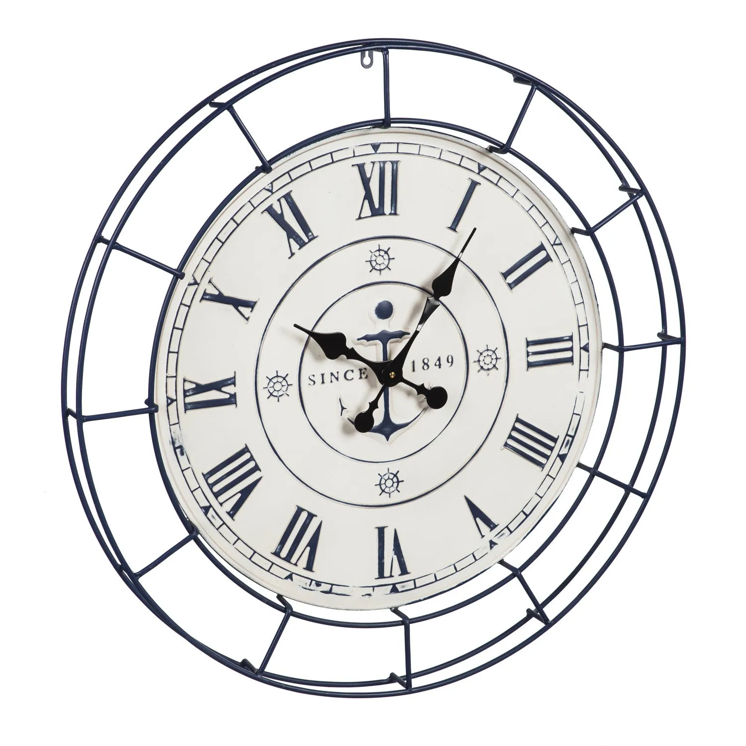 Nautical Metal Wall Clock,6cl140