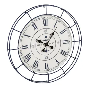 Nautical Metal Wall Clock,6cl140