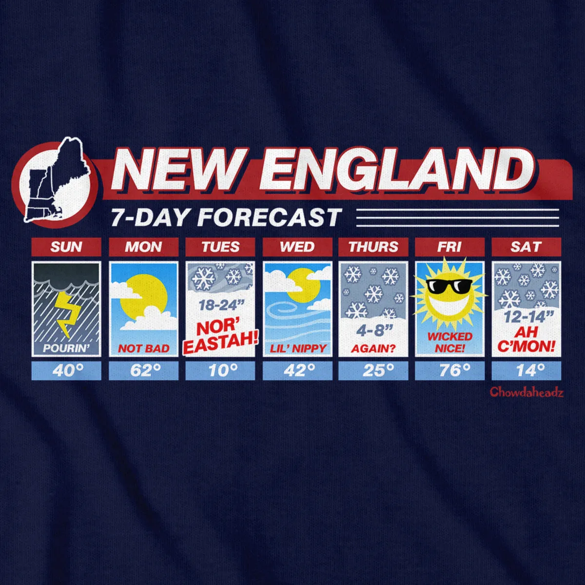 New England Weather T-Shirt