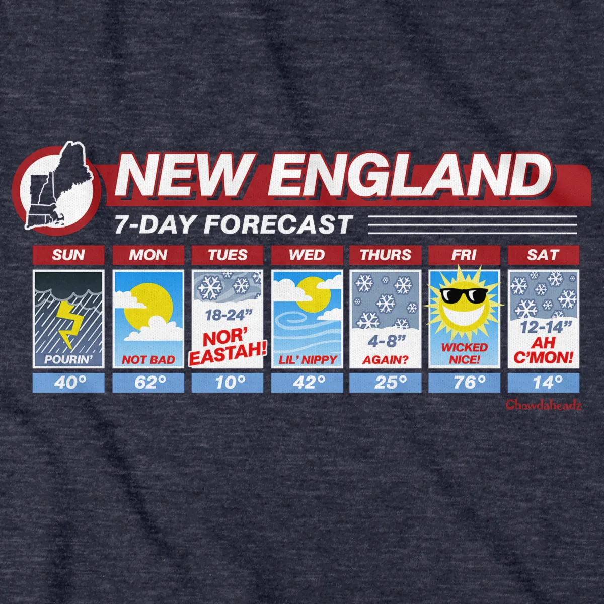 New England Weather T-Shirt