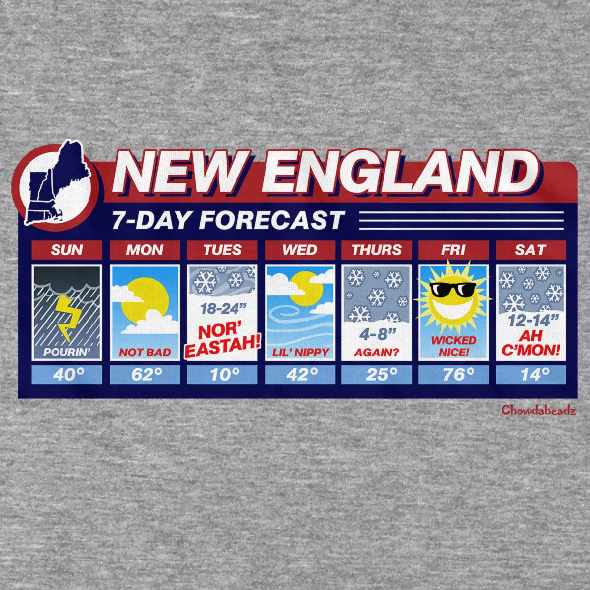 New England Weather T-Shirt