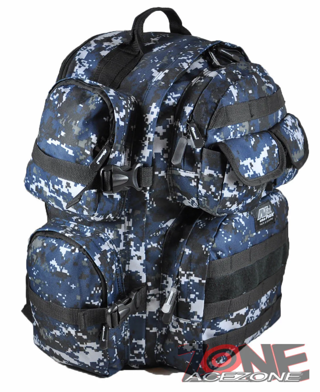 Nexpak USA Backpack Tactical 18.5” EXPANDIBLE Outdoor OP820 NAVY DIGITAL CAMO