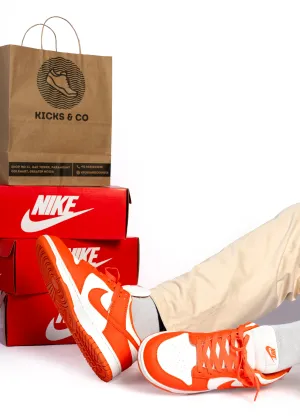 Nike First Copy Shoes- Dunk low orange