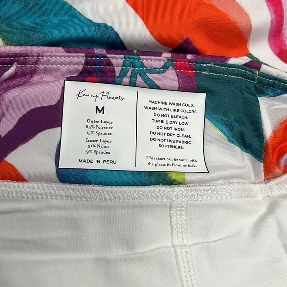 NWT Kenny Flowers the Kona country club skort size medium red purple pink floral