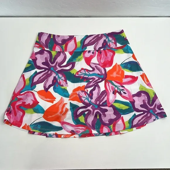 NWT Kenny Flowers the Kona country club skort size medium red purple pink floral