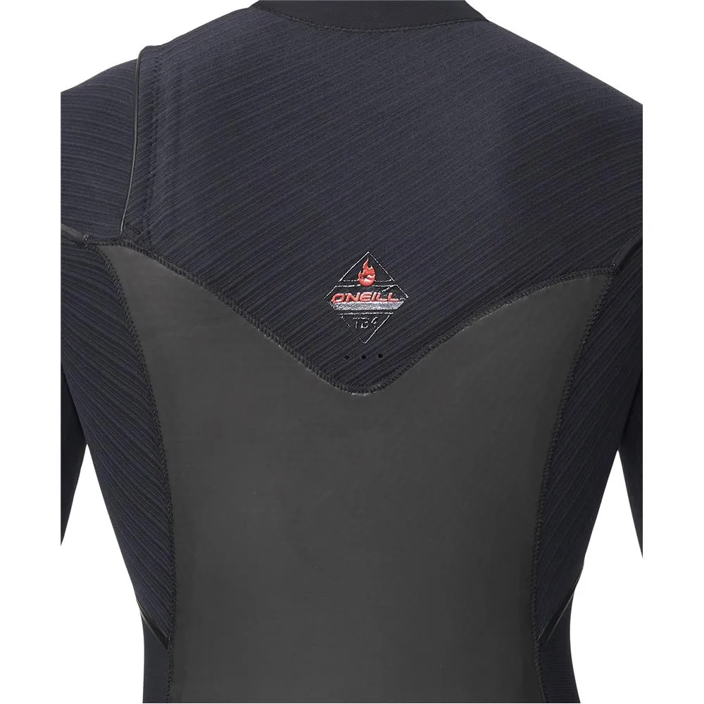 O'NEILL HYPER FIRE X CZ FULL 3/2MM CHEST ZIP STEAMER BLACK