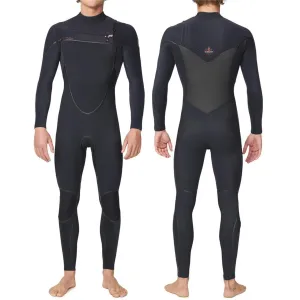 O'NEILL HYPER FIRE X CZ FULL 3/2MM CHEST ZIP STEAMER BLACK