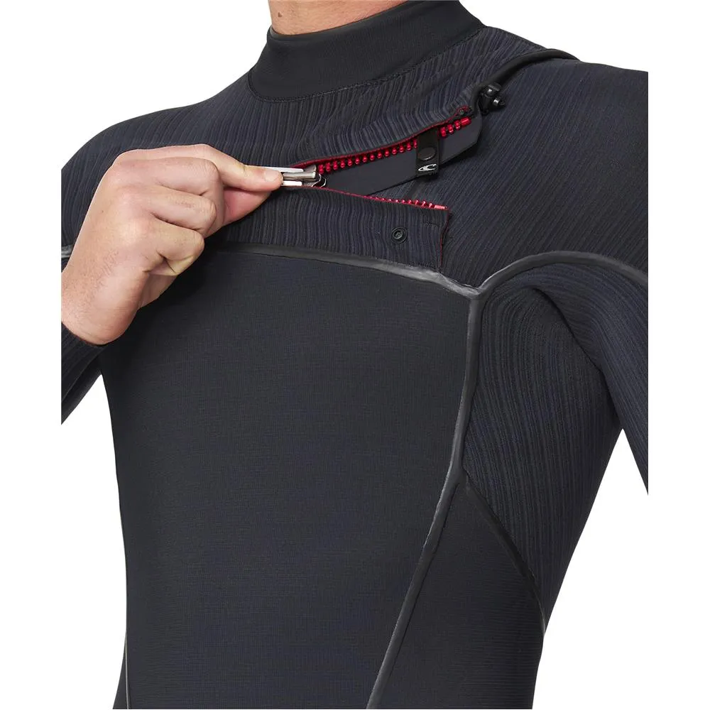 O'NEILL HYPER FIRE X CZ FULL 3/2MM CHEST ZIP STEAMER BLACK