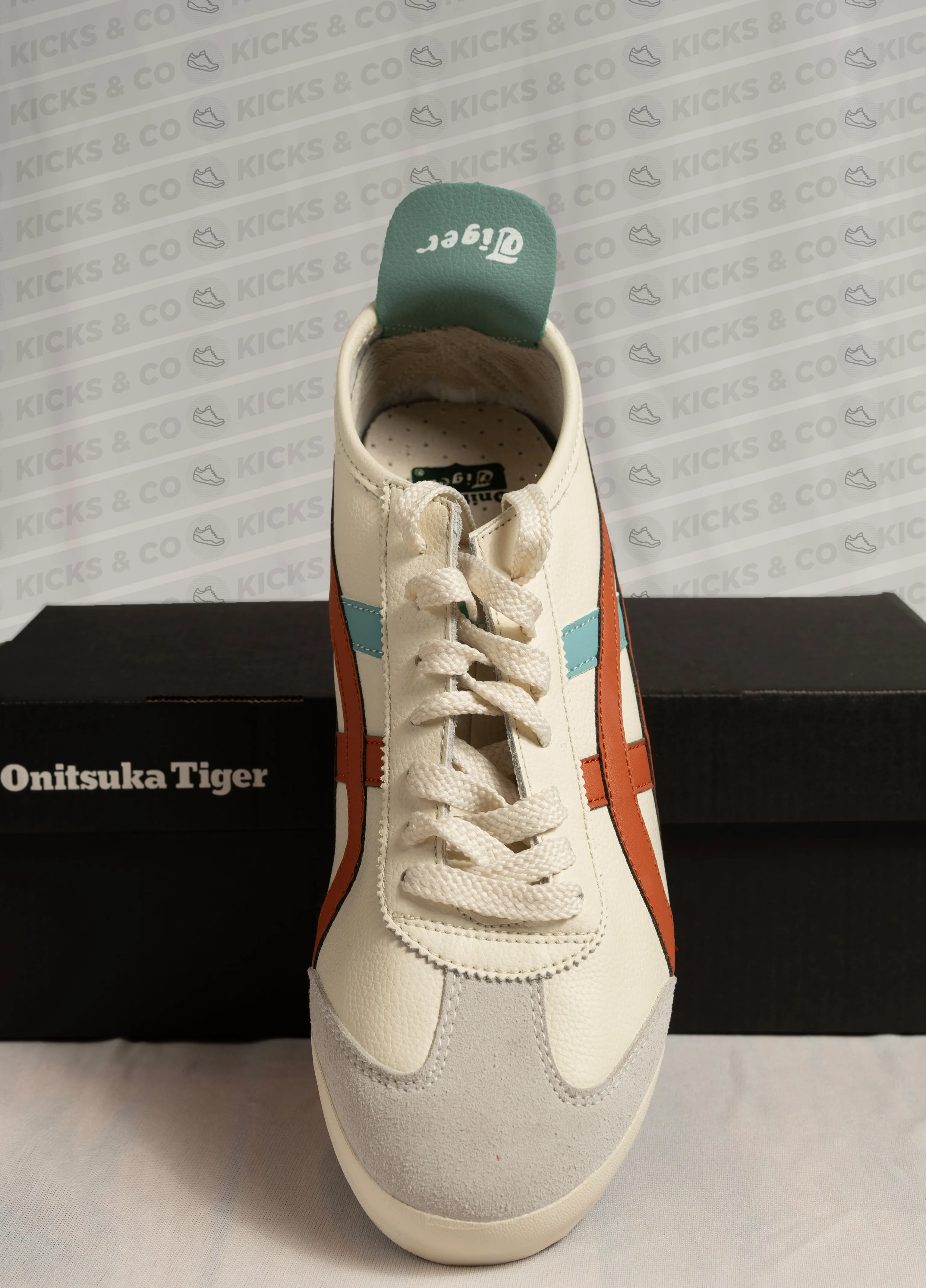 ONITSUKA TIGER FIRST COPY SHOES - MEXICO 66 (CREAM/PISCANT ORANGE)