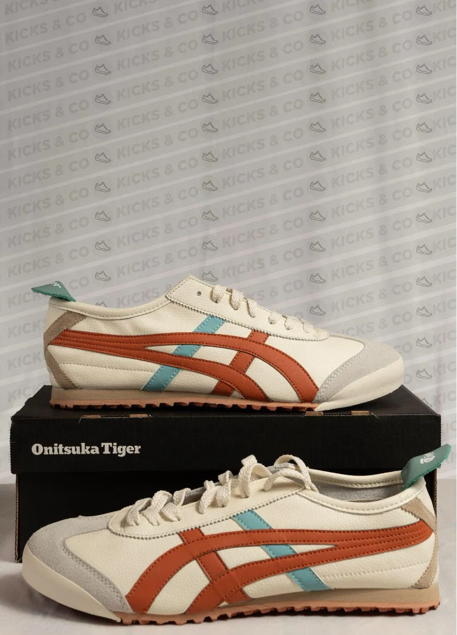 ONITSUKA TIGER FIRST COPY SHOES - MEXICO 66 (CREAM/PISCANT ORANGE)