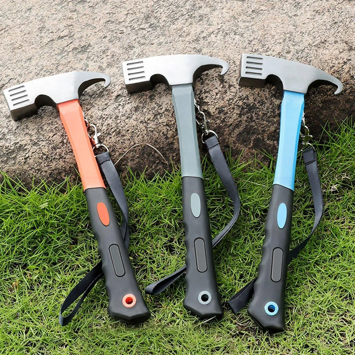 Outdoor Camping Hammer Tent Stake Puller Ground Hammer Heavy Duty Camping Tool