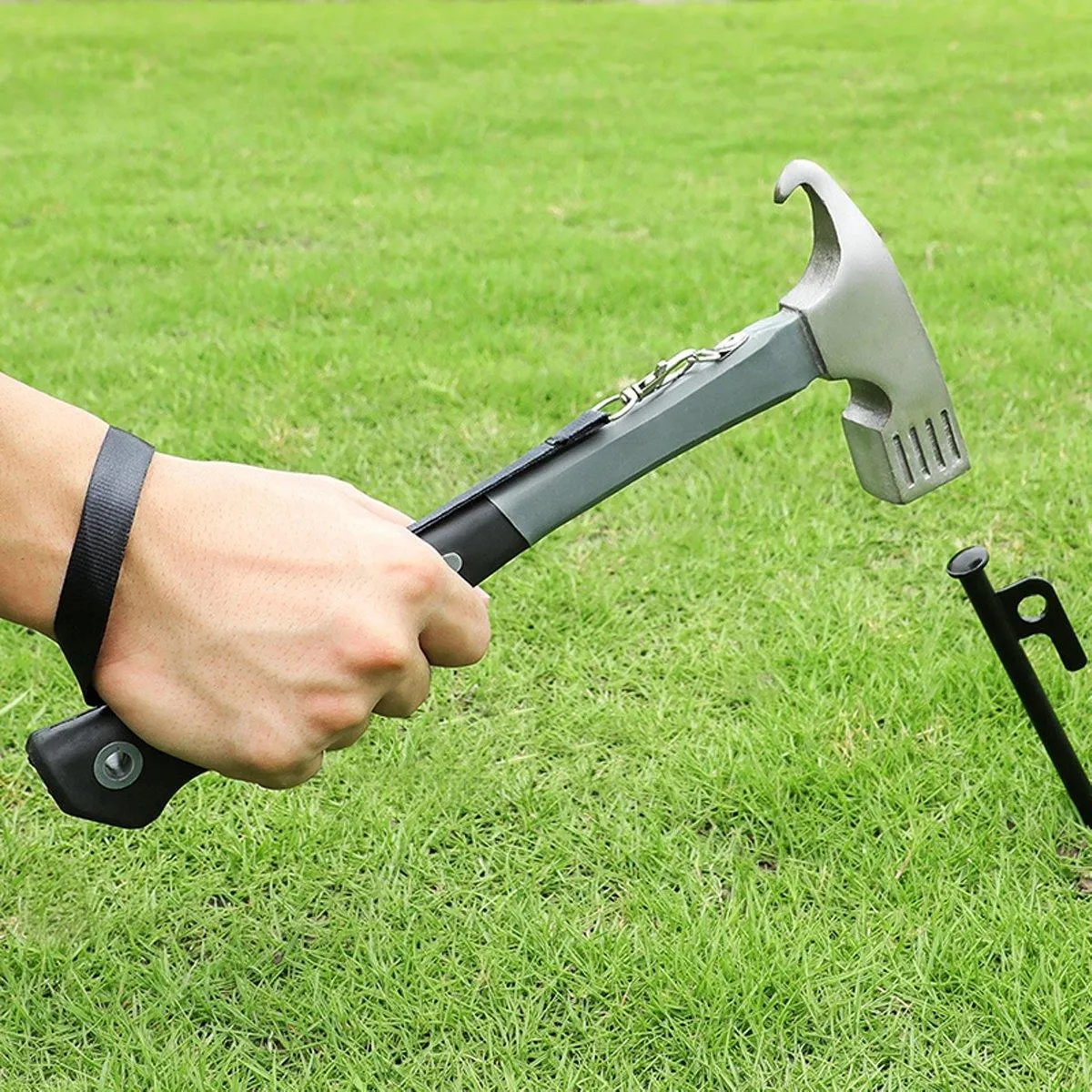 Outdoor Camping Hammer Tent Stake Puller Ground Hammer Heavy Duty Camping Tool